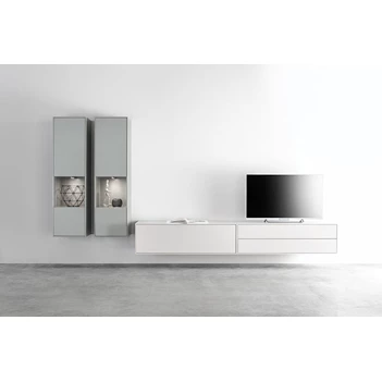 Tv-kast Game opstelling 68 matte lak wit licht grijs Sudbrock