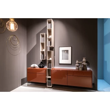 Dressoir Goya opstelling 37 hoogglans india red Sudbrock