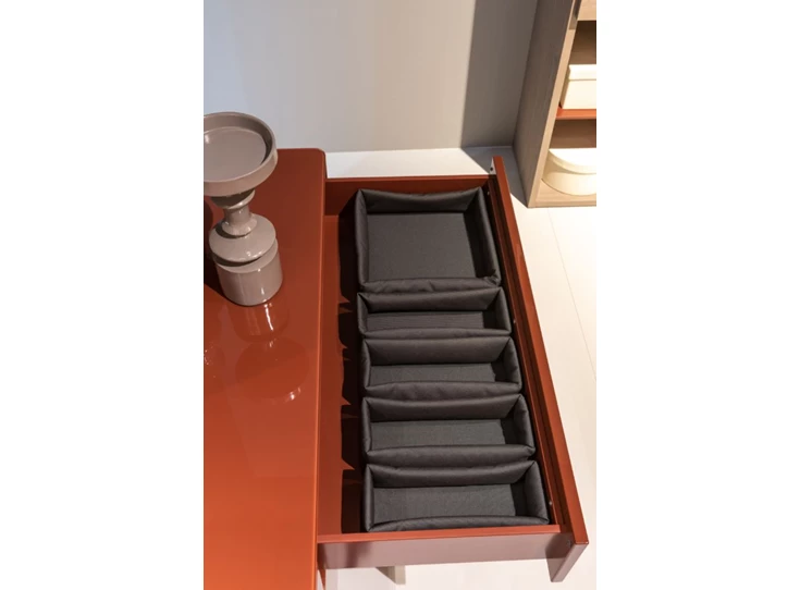 Bovenkant Dressoir Goya opstelling 37 hoogglans india red Sudbrock