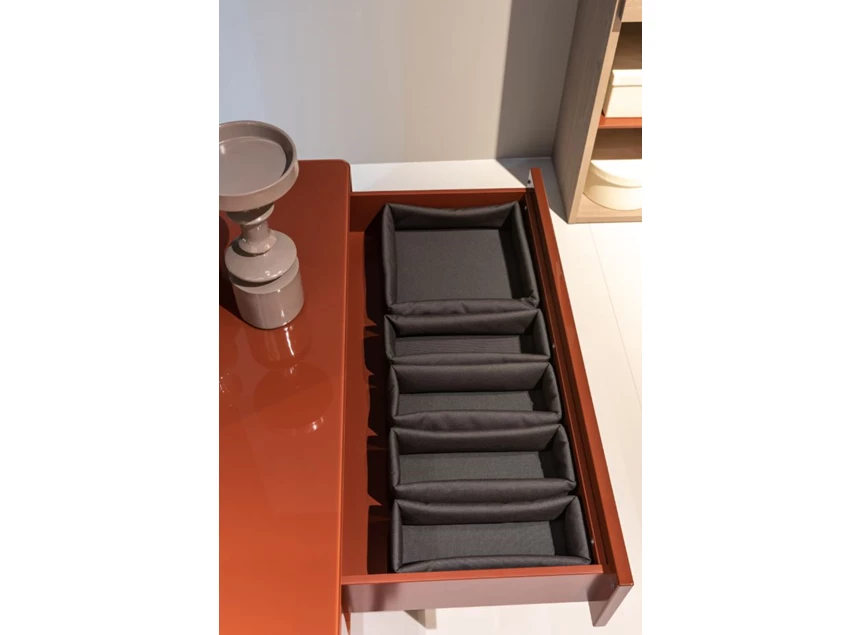 Bovenkant Dressoir Goya opstelling 37 hoogglans india red Sudbrock