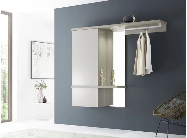 Halmeubel Tando opstelling 39 matte lak lichtgrijs Sudbrock