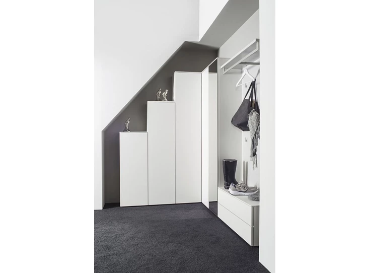 Halmeubel hoekkast Tando opstelling 44 matte lak wit Sudbrock