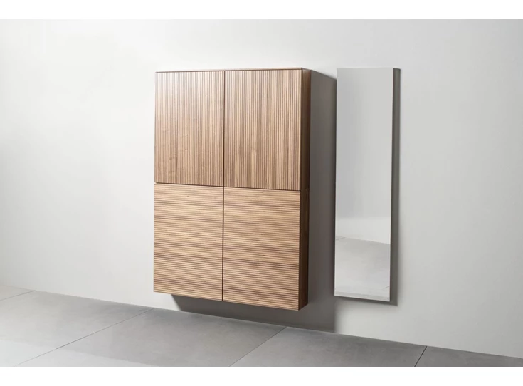 Halmeubel Tando ribfront walnoot Sudbrock