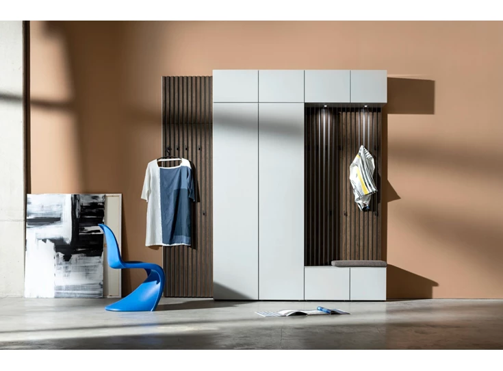 Halmeubel Tando opstelling 90 matte lak eik donker Sudbrock