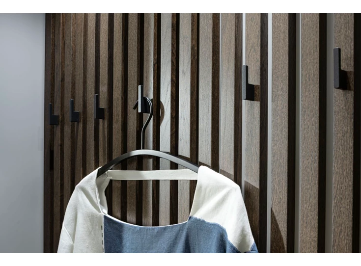 Kapstok Halmeubel Tando opstelling 90 matte lak eik donker Sudbrock