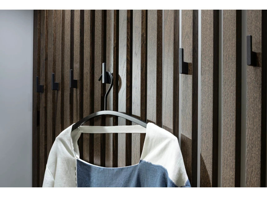 Kapstok Halmeubel Tando opstelling 90 matte lak eik donker Sudbrock