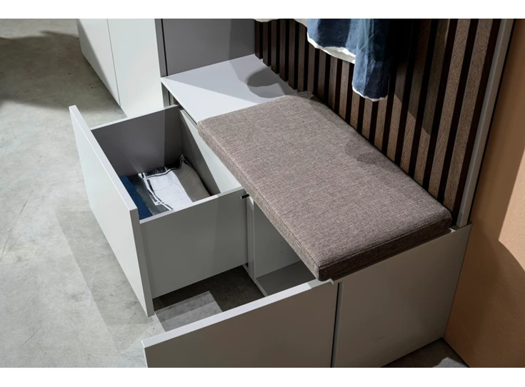 Lade open Halmeubel Tando opstelling 90 matte lak eik donker Sudbrock