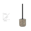 Fedio- toiletborstelhouder- keramiek- afmetingen