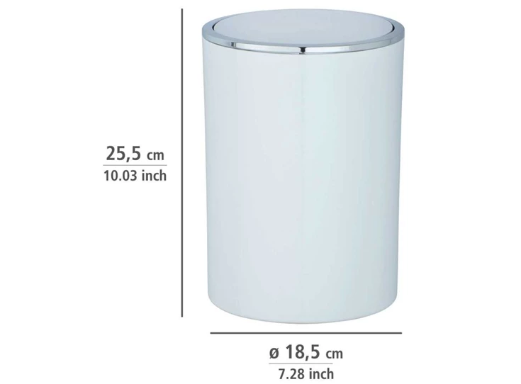 Inca- afvalemmer swing- wit- afmetingen