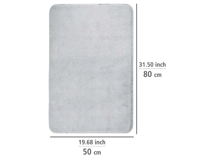 Saravan badmat- 50x80cm- lichtgrijs- afmetingen