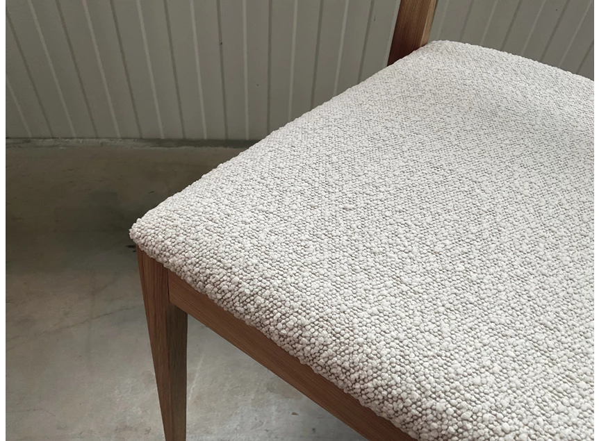 Detail Stoel Vero massief eik naturel stof Haga 900 Estetica Home
