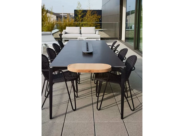 Front Outdoor Tafel Layers keramiek Black Iron Joli