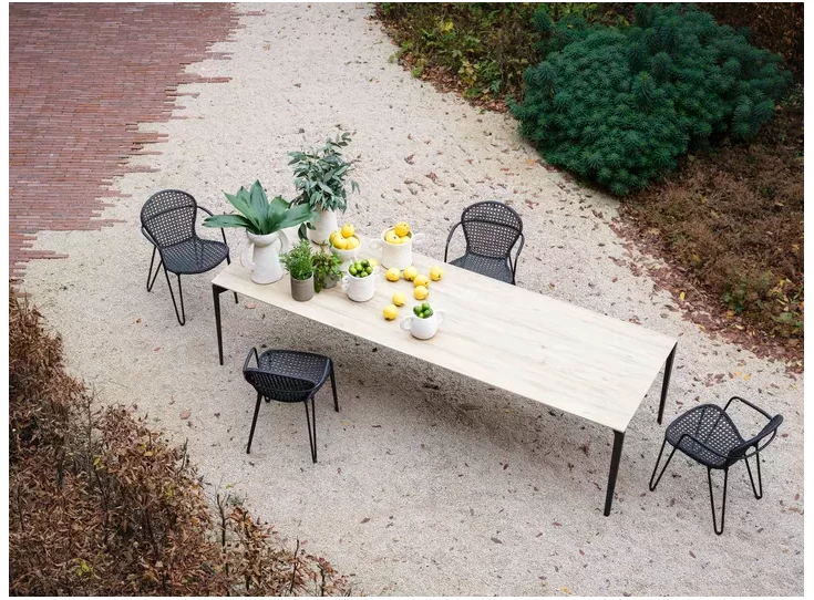 Outdoor Outdoor Tafel Layers keramiek Soft Oak Joli