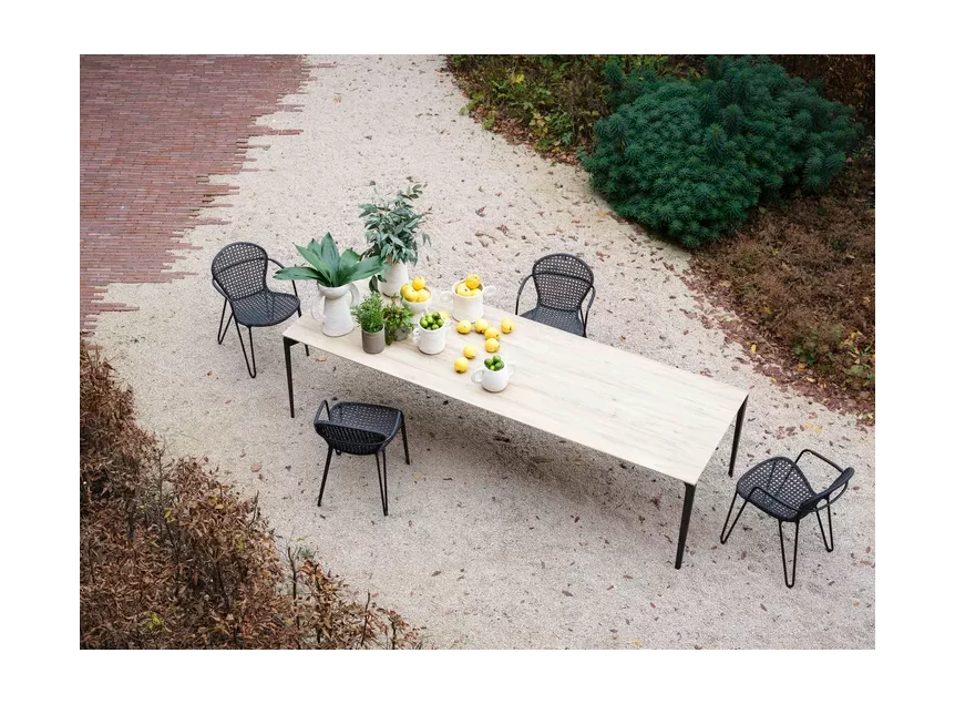 Outdoor Outdoor Tafel Layers keramiek Soft Oak Joli