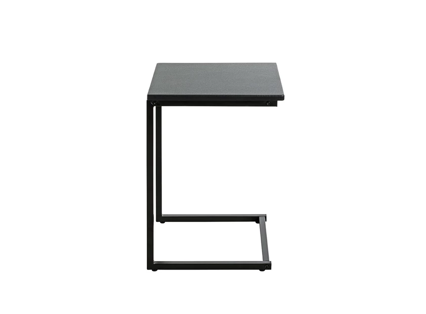 Bijzettafeltje Luzern zwart 52593 recht zijaanzicht