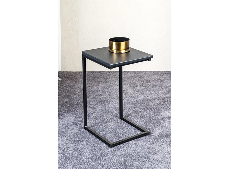 Bijzettafeltje Luzern zwart 52593 schuin vooraanzicht sfeerbeeld