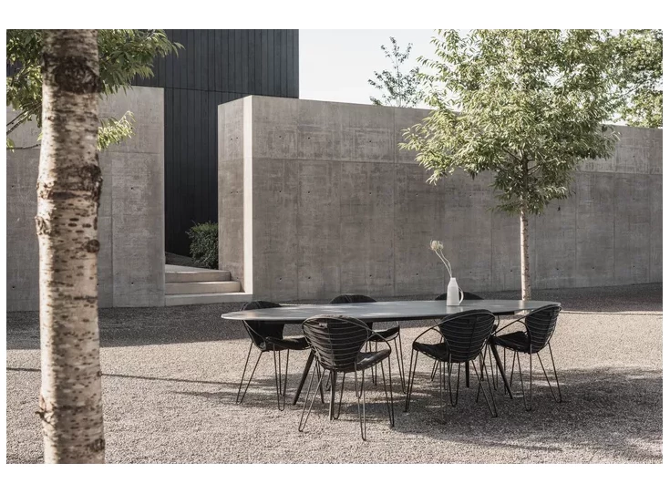 Sfeerfoto Armstoel Wire stof Smooth Sooty Joli