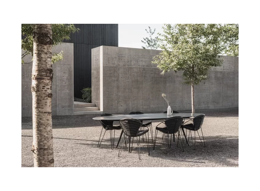 Sfeerfoto Armstoel Wire stof Smooth Sooty Joli