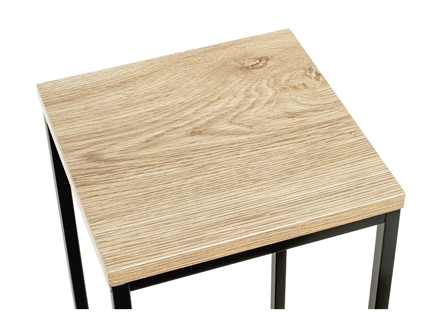 Zuil Watford large zwart 52568 detail blad MDF