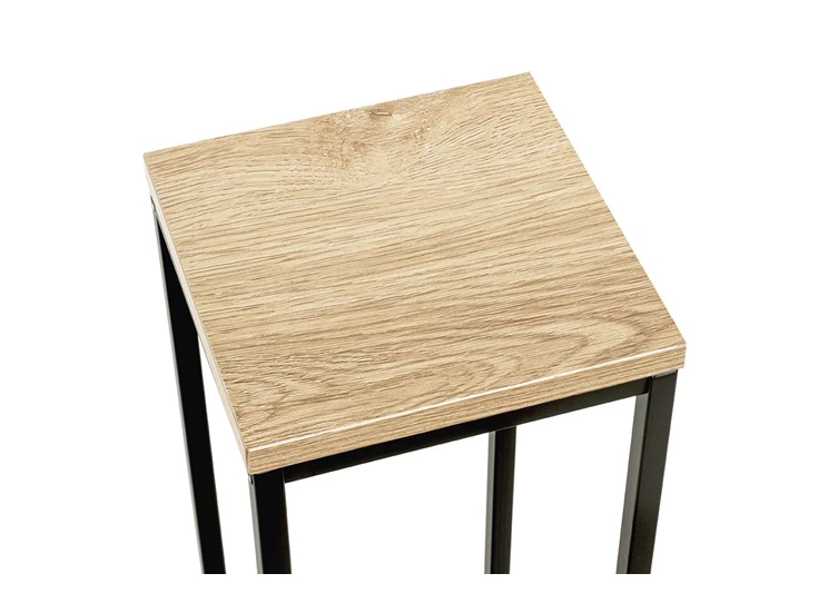 Zuil Watford medium zwart 52567 schuin vooraanzicht detail MDF