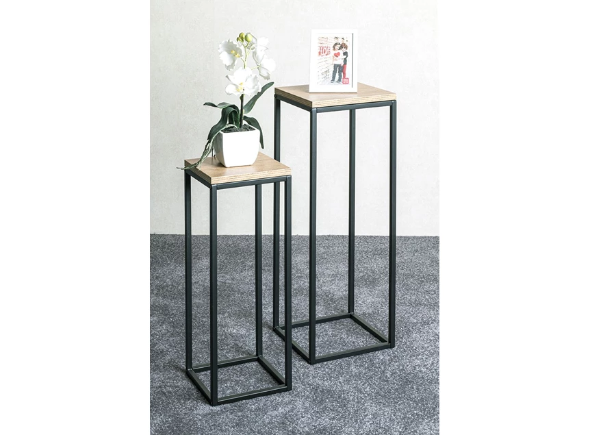 Zuil Watford medium zwart 52567 schuin vooraanzicht sfeerbeeld