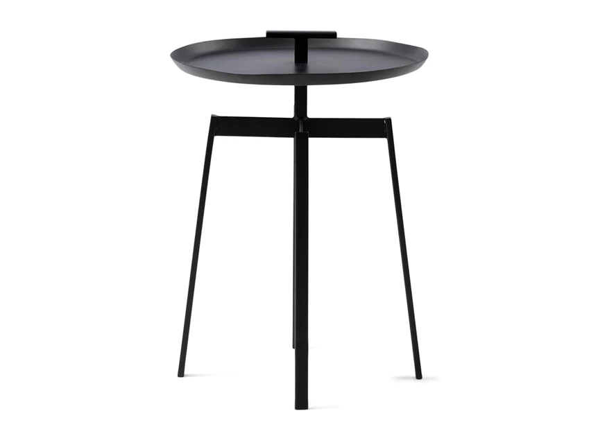484830 ponza end table zwart metaal rond rivièra maison bijzettafel rm industrieel
