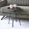 484830 metaal rond rivièra maison bijzettafel rm industrieel ponza end table zwart