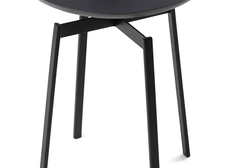 484830 metaal rond rm industrieel ponza end table zwart rivièra maison bijzettafel
