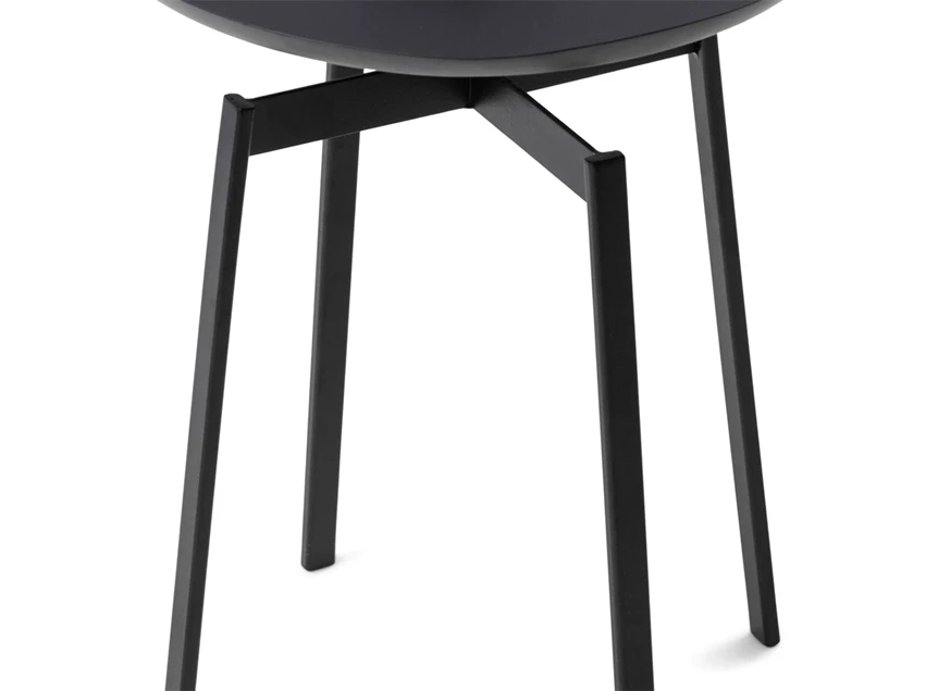 484830 metaal rond rm industrieel ponza end table zwart rivièra maison bijzettafel
