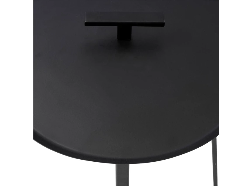 484830 metaal zwart rivièra maison bijzettafel industrieel rond rm ponza end table