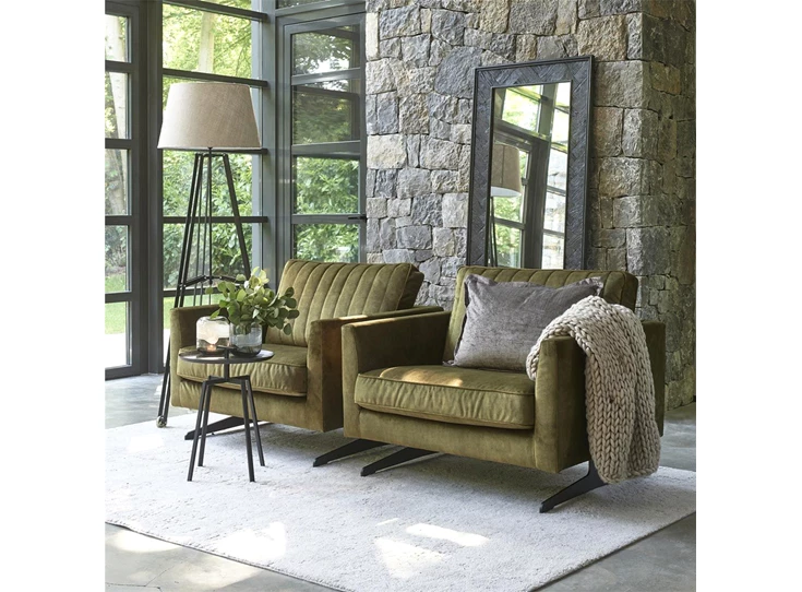 484830 rivièra maison bijzettafel industrieel rond metaal zwart rm ponza end table