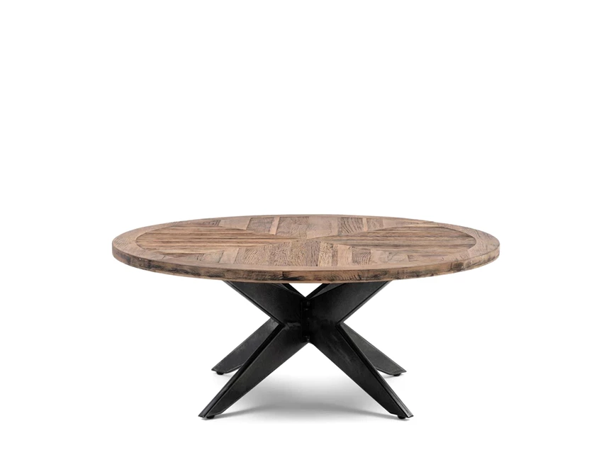 483950 falcon crest coffee table salontafel rm gerecycled hout metaal zwart kruispoot rivièra maison