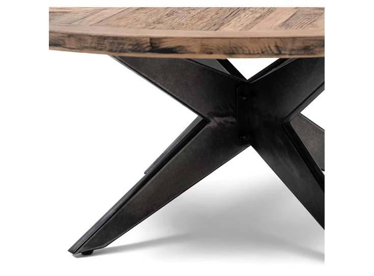 483950 rm zwart kruispoot rivièra maison falcon crest coffee table salontafel gerecycled hout metaal