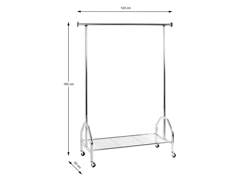 Kldingrek Stefano chroom 43090 schuin vooraanzicht afmetingen