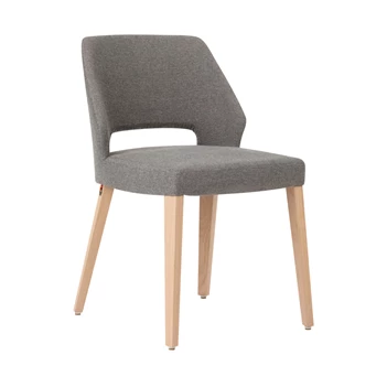 Lena stoel C0110 uni h47 pb-a zonder armen vaste hoes mobitec massieve poten tijdloos