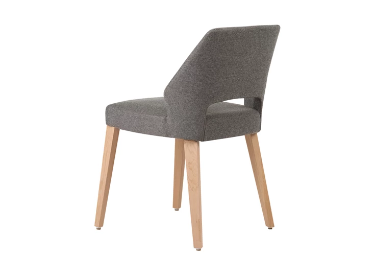 Lena zonder armen vaste hoes massieve poten tijdloos C0110 uni h47 stoel pb-a mobitec