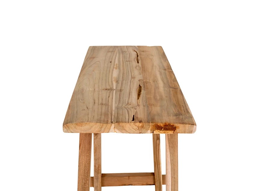 Console Girona teak 90x40x80cm naturel 2301090 zijaanzicht detail