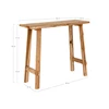 Console Girona teak 90x40x80cm naturel 2301090 schuin vooraanzicht afmetingen