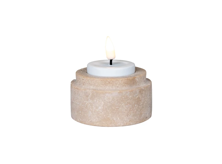 Theelichthouder travertine natural 4561049