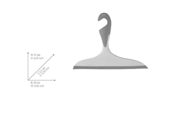 21832100 wenko douchewisser Loano grijs- afmetingen