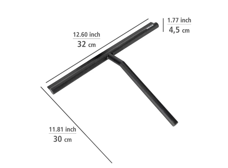 Mola douchewisser- zwart- xxl- afmetingen