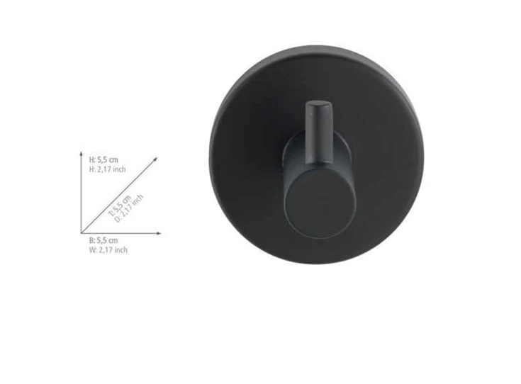 Wandhaak uno Bosio- 24232100- afmetingen