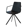 Armstoel Rafael spinning base kunstleder zwart Joli