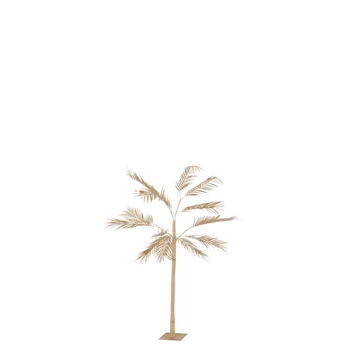 Boom Palm Bladeren 1 Stam Staal Goud Small (71x70x140cm)