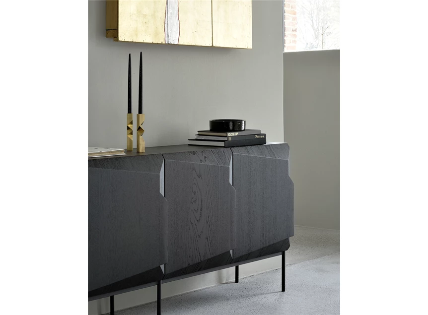 Zijde Oak Stairs Black Sideboard 50438 Ethnicraft