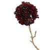Tak 2 Bloemen Pompons Plastiek Rood/Goud Small (6X11X33CM)- detail