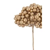 Tak 2 Bloemen Bessen Plastiek Goud (10x10x47cm)- detail
