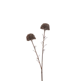 Tak Marigold 2 Bloemen+Glitters Plastiek Bruin (5x7x46cm)