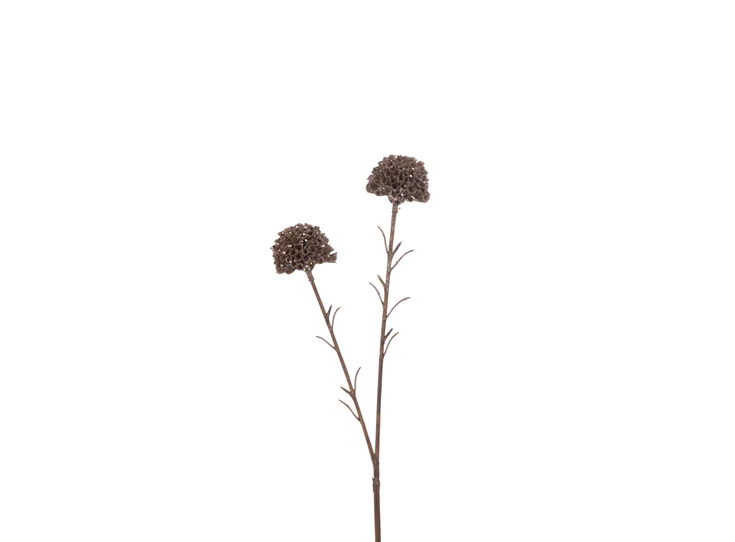 Tak Marigold 2 Bloemen+Glitters Plastiek Bruin (5x7x46cm)