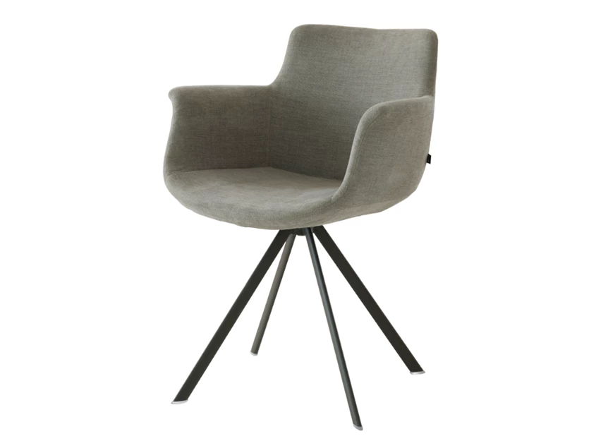 Armstoel Chagall Spinning Base stof Easy Care Stone Joli